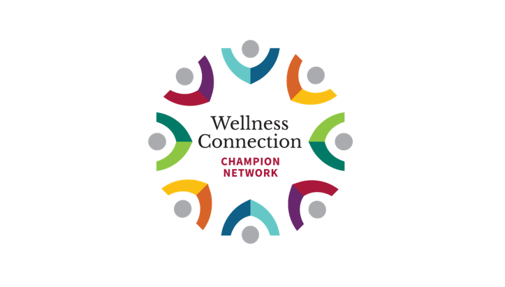 Circular logo with text Wellness Connection Champion Network