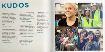 WashU Staff Service Milestone Yearbook sample